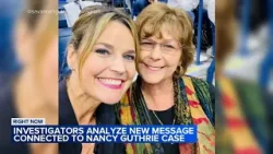 Authorities 'aware of new message regarding Nancy Guthrie': Sheriff
