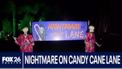 Checking out "Nightmare on Candy Cane Lane" in Missouri City