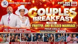 COUPLES BREAKFAST 2026 . HOST: REV. FRANCIS O. ANOSIKE & PASTOR (MRS.) VIRGINIA ANOSIKE. 21.11.2026