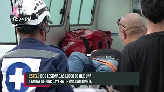 Motorcyclist injured after crashing into a pickup truck in Estelí