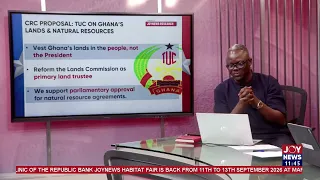 TUC’s Kwabena Nyarko Otoo calls for continuous public input in constitutional review. #Newsfile