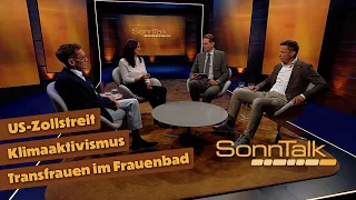 Trans women in women's baths, climate activists vs. Rösti, customs dispute with the USA | SonnTalk
