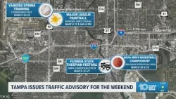Tampa traffic advisory issued for March Madness, Spring Training and other events this weekend