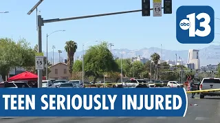 15-year-old in serious condition after Las Vegas truck collision