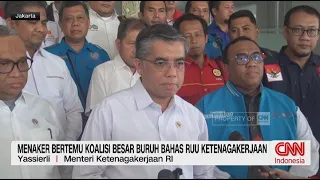 Menaker Bertemu Koalisi Besar Buruh Bahas RUU Ketenagakerjaan