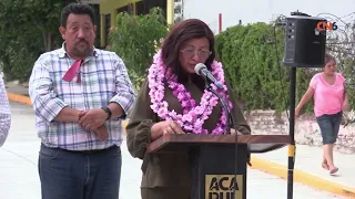 Leticia Lozano inaugurates the rehabilitation of Flores Magón Street in the Progreso neighborhood