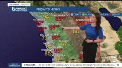 Программа ABC 10News «Pinpoint Weather» с метеорологом Меган Пэрри.