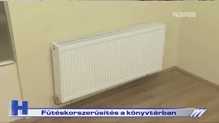 Fűtéskorszerűsítés a könyvtárban – ZTV Híradó 2026-07-10