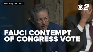 Full Senate Committee Debate to Hold Dr. Fauci in Contempt of Congress