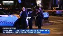 2 police officers injured, 1 teen shot on Northwest Side, police say