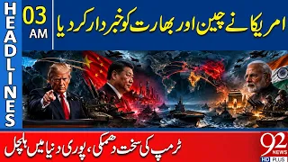 America’s Big Move Against China and India? | Global Tensions Rise | 3AM Headlines | 92News