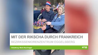 Seniors in Eggelsberg travel to Paris by rickshaw
