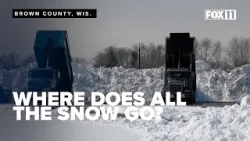 Куда девается весь снег? Бригады ищут места, куда можно сложить снег после метели Эльзы.