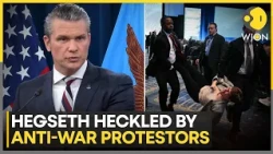 US-Iran War: Pete Hegseth Heckled By Anti-War Protesters | WION World News