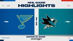 NHL Highlights | Blues vs. Sharks - March 6, 2026