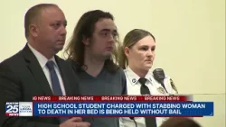 No bail for Mass. high schooler accused of stabbing woman to death in her bed in ‘random’ attack No bail for Mass. high schooler accused of stabbing woman to death in her bed in ‘random’ attack