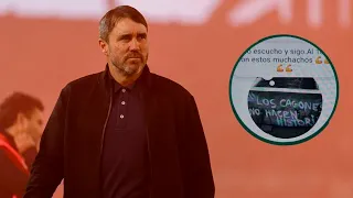 Chacho Coudet makes a statement via WhatsApp status: "I don't listen and I keep going..."