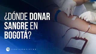 Collection and blood donation points in Bogotá