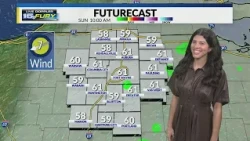 Overcast skies with scattered showers possible