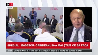 BĂSESCU, atac la GRINDEANU: „DEMAGOG IEFTIN”/N-a mai știut ce să facă după căderea GUVERNULUI.”_b1tv