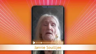 TV Oranje app video message - Jannie Souilljee