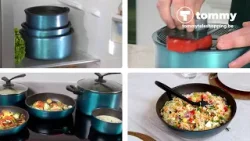 Ensemble de 26 pièces de batterie de cuisine empilables Kelton Complete 4 en 1 | Tommy Teleshopping Ensemble de 26 pièces de batterie de cuisine empilables Kelton Complete 4 en 1 | Tommy Teleshopping