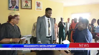 Ovia North-East Council Boss Inaugurates SLG, Councillors; Assures Residents Of Visible Development