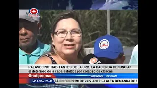 Palavecino: La Hacienda residents report deterioration of road surface