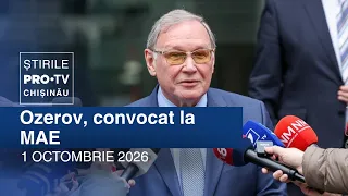 PRO TV News (8:00 PM) | OZEROV SUMMONED TO THE MFA | Moldova