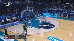 Ηρακλής - Παναθηναϊκός | Τρία σερί άστοχα τρίποντα στην ίδια επίθεση οι «Πράσινοι»