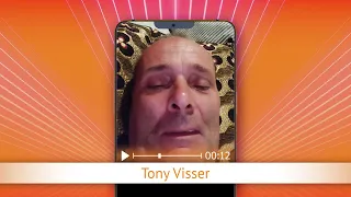 TV Oranje app video message - Tony Visser