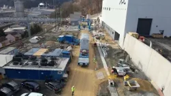 230 Tonnen Transformator erreicht seinen Arbeitsplatz 230 Tonnen Transformator erreicht seinen Arbeitsplatz