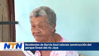 Residentes de Barrio Azul valoran construcción del parque lineal del río Jaya