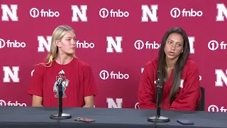FULL VIDEO: Harper Murray & Andi Jackson at Pre-Season Husker Volleyball Press Conference