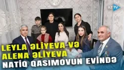 Leyla Əliyeva və Alena Əliyeva Gəncədə - Milli Qəhrəman Natiq Qasımovun ailəsini ziyarət etdilər