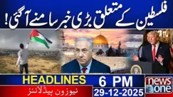 Major Update on Palestine Shocks the World | 6pm News Headlines | 29 Dec 2025 | News One