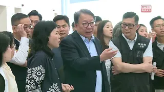 鄧炳強：下周六演練公務員人數將增至兩萬　壓力測試將加倍
