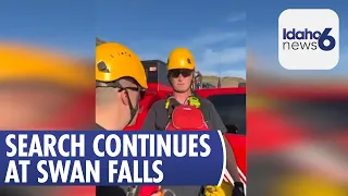Recovery Operation Resumes for Man Reportedly Swept Downstream Near Swan Falls Dam.