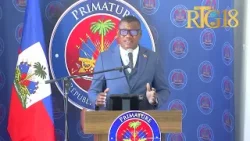 Direktè jeneral DINEPA Théophil Hostinvil prezante bilan travay li.