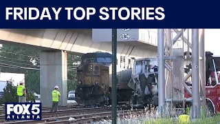 Train hits truck; holiday travel; hot weather | FOX 5 News