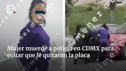 Woman arrested for biting traffic cop in CDMX