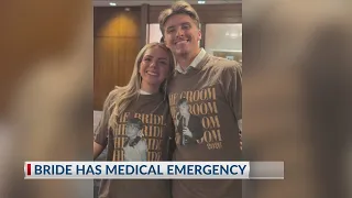 Bride survives spontaneous stroke on wedding day