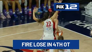 Mystics win a marathon matchup, topping Portland Fire 124-123 in record-tying 4 OTs