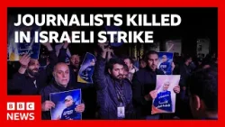 Three Lebanese journalists killed in Israeli strike, say broadcasters | BBC News Three Lebanese journalists killed in Israeli strike, say broadcasters | BBC News
