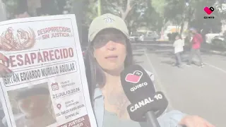 Families of missing persons protest at Casa Jalisco