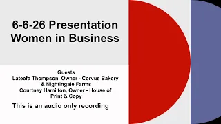6-6-26 Democratic Women - Women in Business