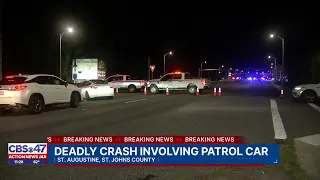 Deadly crash involving patrol car on SR-16 in St. Johns County