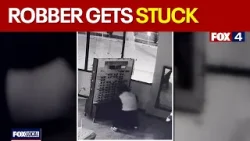 Burglar arrested after getting stuck in store he was trying to rob