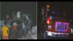 Two-truck collision on the road to Masachapa leaves five injured and one overturned