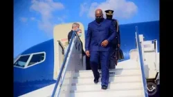 URGENT LE PRESIDENT FELIX TSHISEKEDI VIENT D'ATTERRIR AUX ETATS UNIS